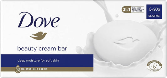 Dove Savon Original Beauty Bar À La Crème Hydratante 6 X 90 G